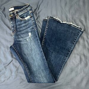 Flying Monkey Dark Blue Flare Jeans